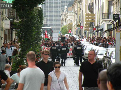  la manifestation pro-palestinienne, rue Stanislas